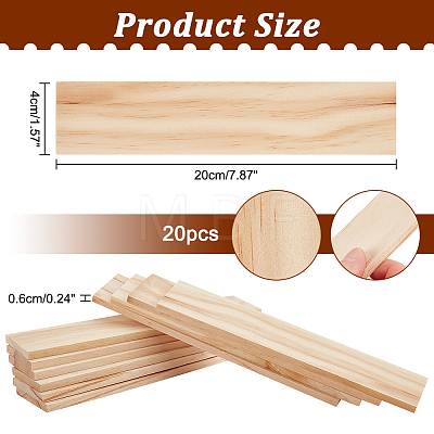 Unfinished Wood Sheets DIY-WH0034-92A-1