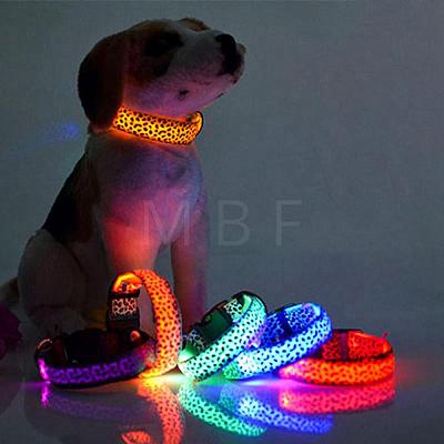 Adjustable Polyester LED Dog Collar MP-H001-A16-1