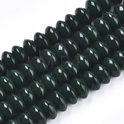 Opaque Solid Color Glass Beads Strands GLAA-R217-02-A03-1