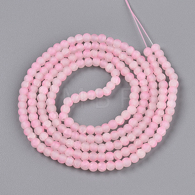 Crackle Glass Beads Strands GLAA-N009-4mm-02-1