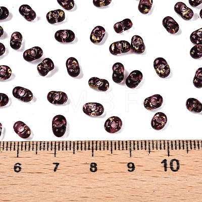 Picasso Spray Painted Glass Seed Beads SEED-T006-04-23-1