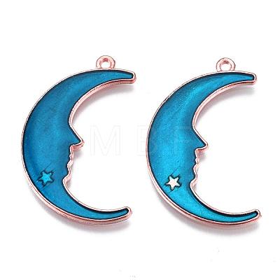 Alloy Enamel Pendants ENAM-Q428-09-1