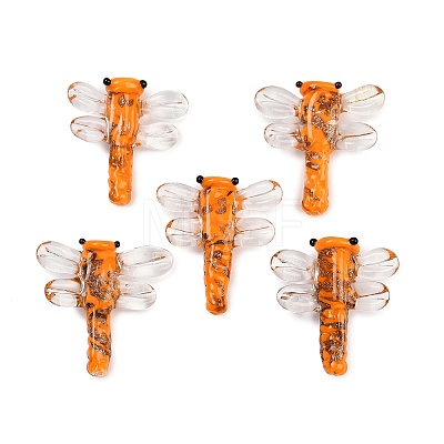 Transparent Lampwork Beads FOIL-I017-01A-1
