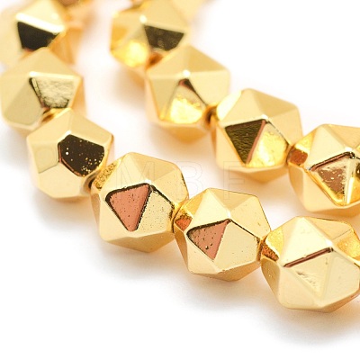 Electroplate Non-magnetic Synthetic Hematite Beads Strands G-L485-07A-G-1