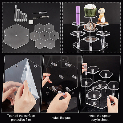 Acrylic Toy Model Display Stand ODIS-WH0001-06A-1