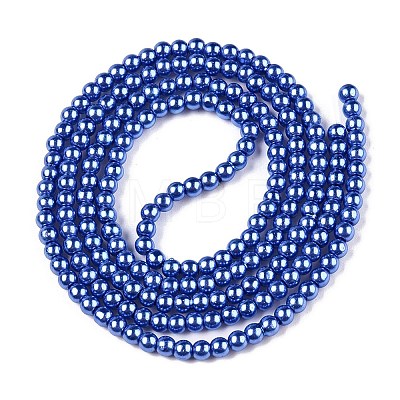 Baking Painted Glass Pearl Bead Strands X-HY-Q003-3mm-28-1