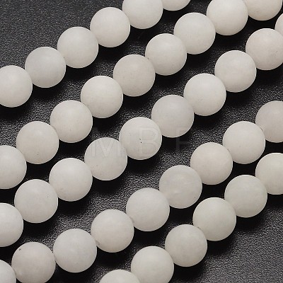 Natural White Jade Beads Strands G-D671-4mm-1