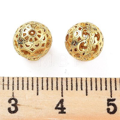 Rack Plating Brass Beads KK-S377-11G-1