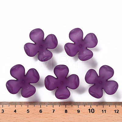 Frosted Acrylic Bead Caps MACR-S371-06A-743-1