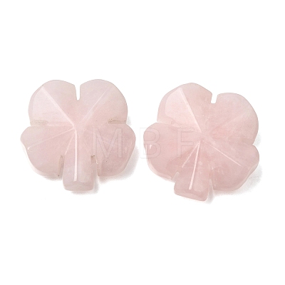 Natural Rose Quartz Carved Clover Display Decorration GG-CBA6D08-D01-1