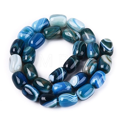 Natural Agate Beads Strands G-N356-02B-09-1