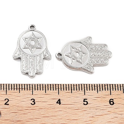 Non-Tarnish 304 Stainless Steel Pendant Cabochon Settings STAS-P364-05P-1