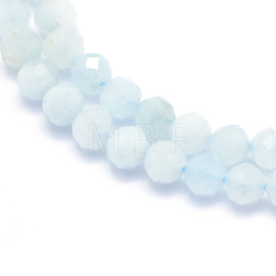 Natural Aquamarine Beads Strands X-G-E411-19D-3mm-1