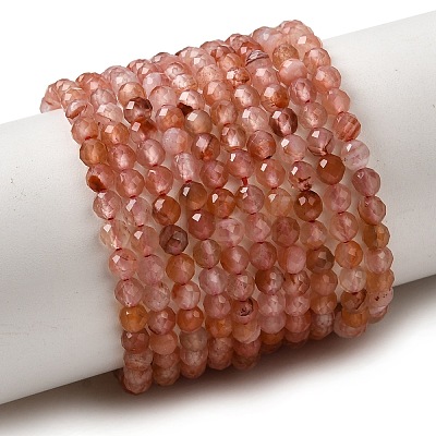 Natural Red Agate Beads Strands G-L653-B01-3mm-1