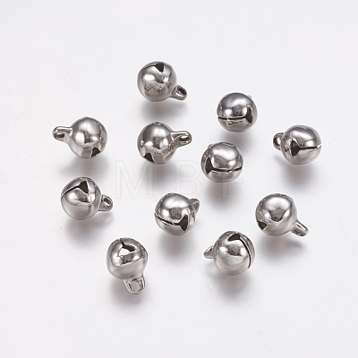 304 Stainless Steel Bell charms STAS-L021-07C-1