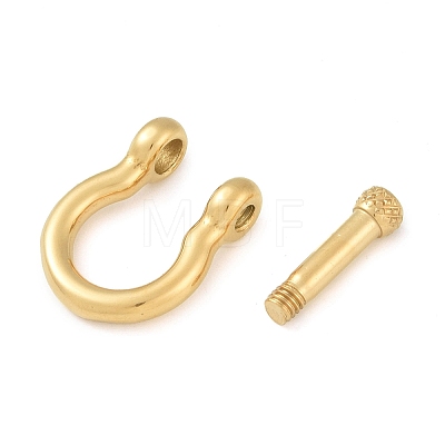 Ion Plating(IP) 304 Stainless Steel Screw D-Ring Anchor Shackle Clasps STAS-E452-43G-1