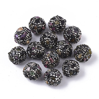 Polymer Clay Rhinestone Beads RB-S055-24A-1