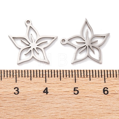 Non-Tarnish 5Pcs 201 Stainless Steel Pendants STAS-M056-08P-1