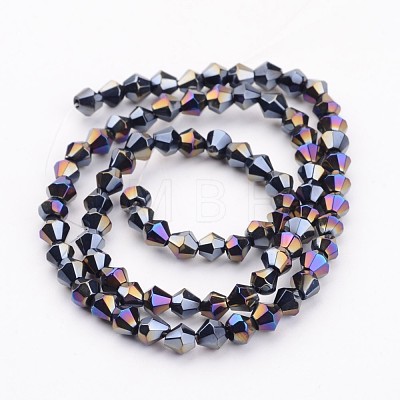 Glass Beads Strands GB4mm27Y-AB-1