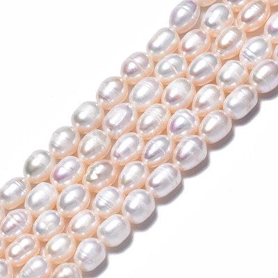 Natural Cultured Freshwater Pearl Beads Strands PEAR-N012-06C-1