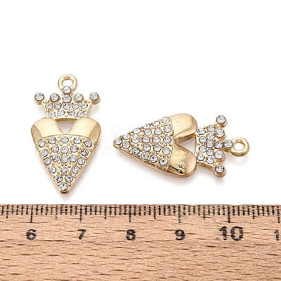 Alloy Rhinestone Pendants FIND-N008-27KCG-1