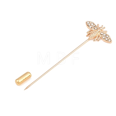 Alloy Rhinestone Lapel Pins Brooch Pins AJEW-E060-01G-1