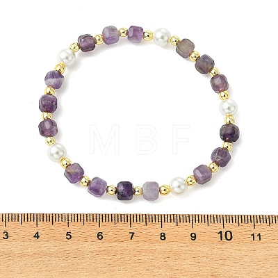 Natural Gemstone & Non-magnetic Synthetic Hematite & Shell Pearl Beaded Bracelets for Women BJEW-JB13892-1