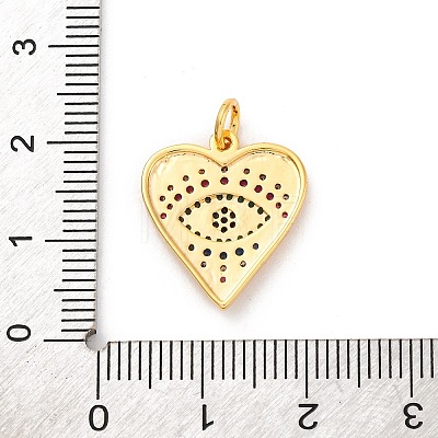 Brass Micro Pave Cubic Zirconia Pendants KK-U033-07G-02-1