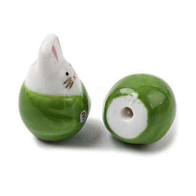 Handmade Porcelain Beads PORC-G015-04D-1