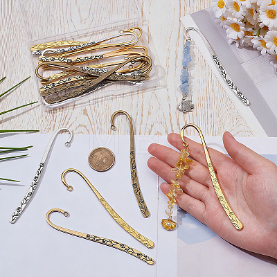 20Pcs 4 Styles Alloy Bookmark Findings DIY-SC0033-58-1