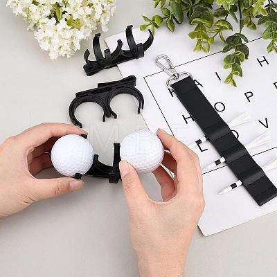 4Pcs 2 Style PU Leather Golf Tee Holder AJEW-FH0002-05-1