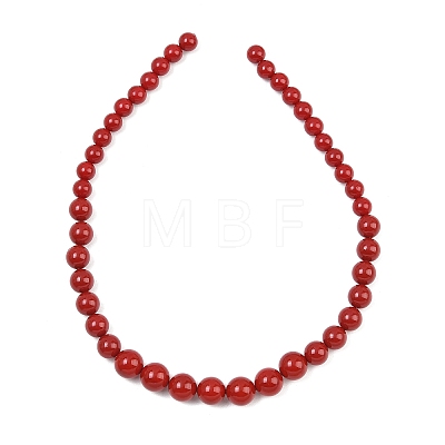 Electroplated Shell Pearl Graduated Beads Strands BSHE-C011-04-01-1