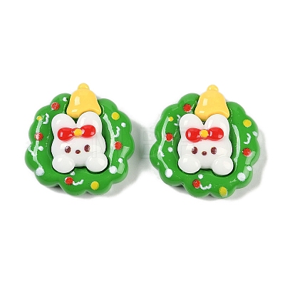 Christmas Opaque Resin Decoden Cabochons CRES-M036-12G-1