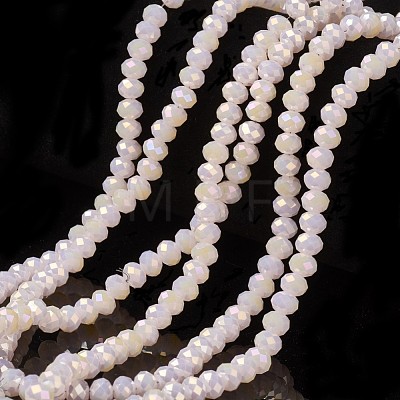 Electroplate Glass Beads Strands EGLA-A034-J4mm-T06-1