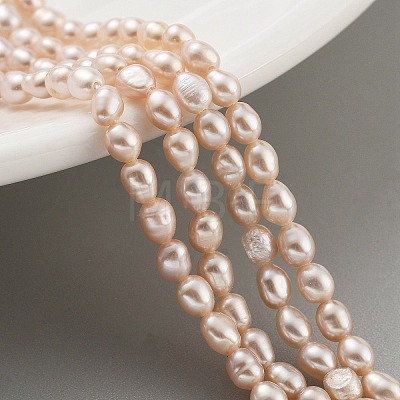 Natural Cultured Freshwater Pearl Beads Strands PEAR-P062-01G-1