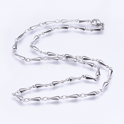 304 Stainless Steel Chain Necklaces STAS-P164-18-1
