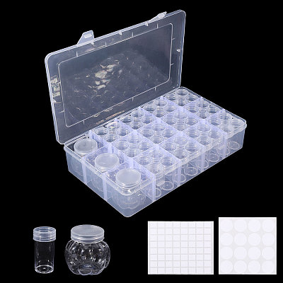 Rectangle Plastic Organizer Storage Grid Bead Containers CON-WH0100-80-1