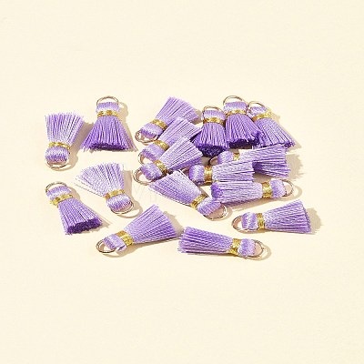 20Pcs Handmade Polycotton(Polyester Cotton) Tassel Decorations FIND-FS0003-27C-1