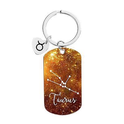 Twelve Constellations Metal Keychains PW-WG18493-08-1