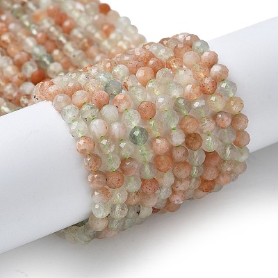 Natural Arusha Sunstone Beads Strands G-U014-A01-02-1