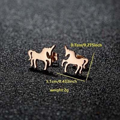 201 Stainless Steel Stud Earrings FS-WGB18B1-35-1