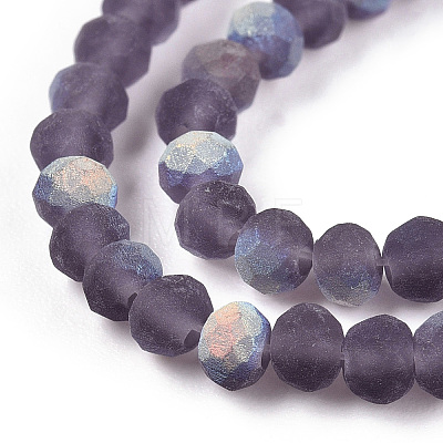 Imitation Jade Glass Beads Strands EGLA-A034-T2mm-MB15-1