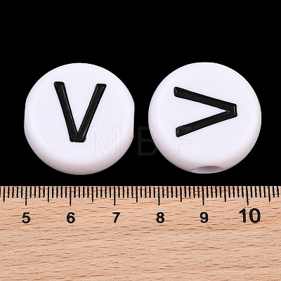 Opaque Acrylic European Beads AC-CBA3BDD-01V-1