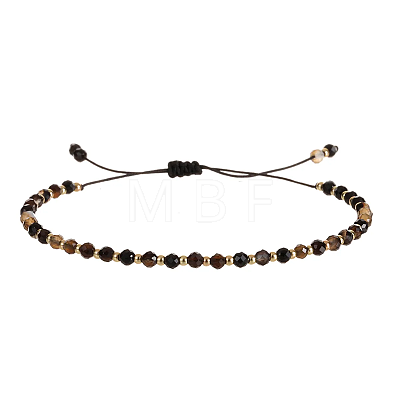 Natural Black Onyx Beads Braided Bead Bracelets for Women AI9762-2-1