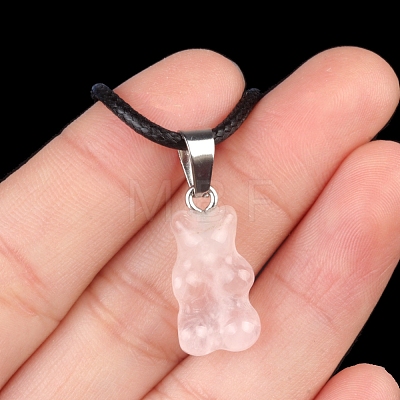 Natural Rose Quartz Carved Pendants PW-WG7259D-02-1