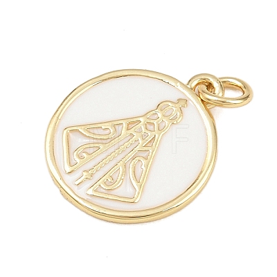 Brass Enamel Pendants KK-L251-02G-G04-1