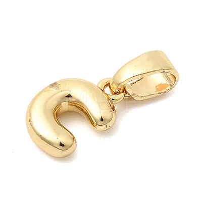 Brass Letter Charms KK-G554-22G-C-1