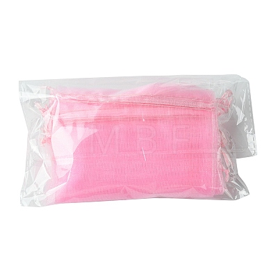 30Pcs 4 Styles Rectangle Organza Bags Jewellery Storage Pouches Wedding Favour Party Mesh Drawstring Gift OP-FS0001-01B-1