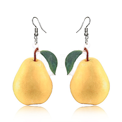 Acrylic & Alloy Dangle Earrings WGEBD91-03-1