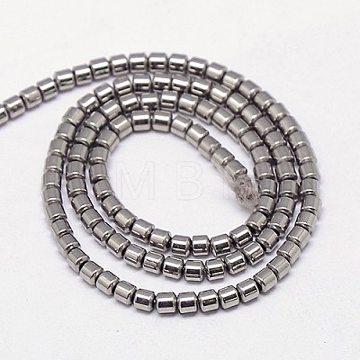 Electroplate Non-magnetic Synthetic Hematite Beads Strands G-J163-2x2mm-05-1